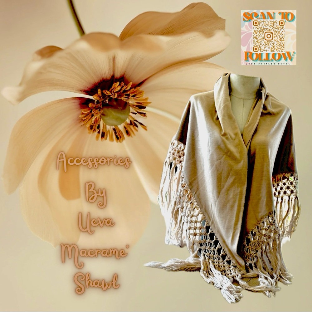 ACCESSORIES BY UEVA MACRAME SHAWL